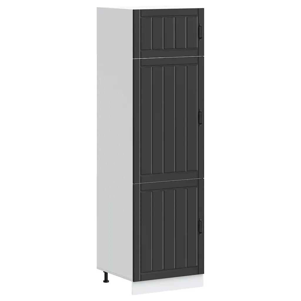 Mobile da cucina Lucca pratico spazio contenitivo 60 x 57 x 207 cm legno composito nero 02_0050213