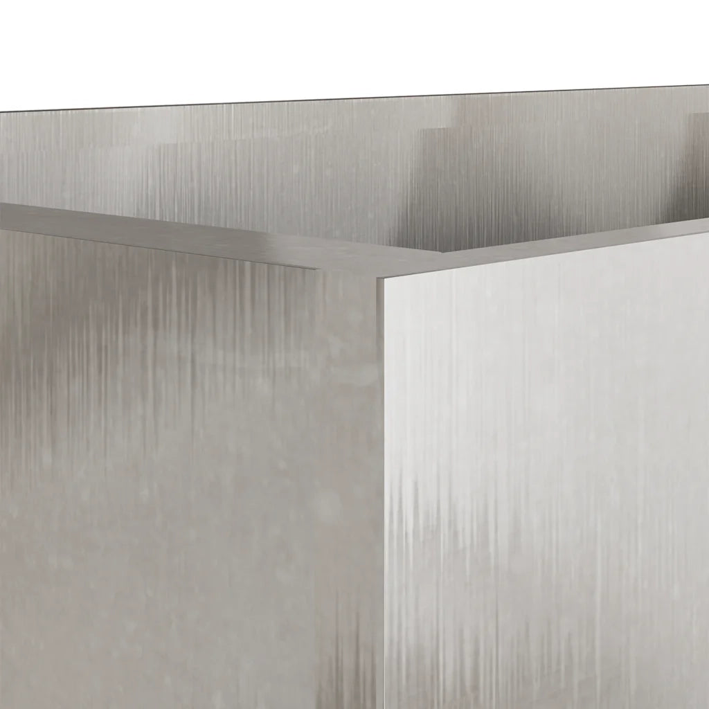 Fioriera Argento 62x40x39 cm in Acciaio Inox 841599