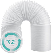 Slang di scarico per climatizzatore 150mm diametro, universale, 59 pollici, tubo di scarico flessibile in PP, ventilazione di scarico, set di aspirazione dell'aria - regolabile 28-150 CM, slang di scarico per climatizzatore.