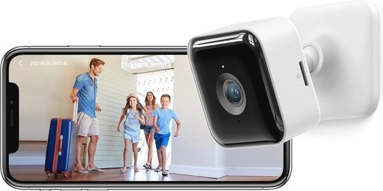 Camera di Sorveglianza Wi-Fi per Interni - 1080P con Visione Notturna, Rilevamento Movimento e Audio a Due Vie