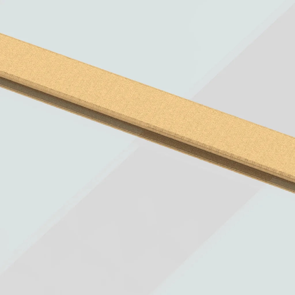 Porta Scorrevole Dorata 76x205 Vetro Trasparente ESG Alluminio 155160