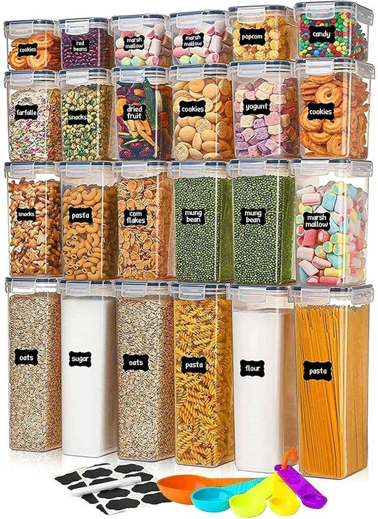 Set di contenitori per cucina - 24 pezzi - Eterno a vuoto - Spaziale
