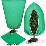 Due pezzi di protezione per piante invernale, 70g/m², 80x120cm tessuto invernale per piante in vaso, con cerniera e cordino, protezione dal gelo e impermeabile, riciclabile per palme e piante di olivo