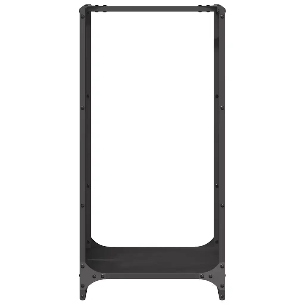 Rastrelliera per Legna da Ardere Nera 40x30x80 cm CFW9843707