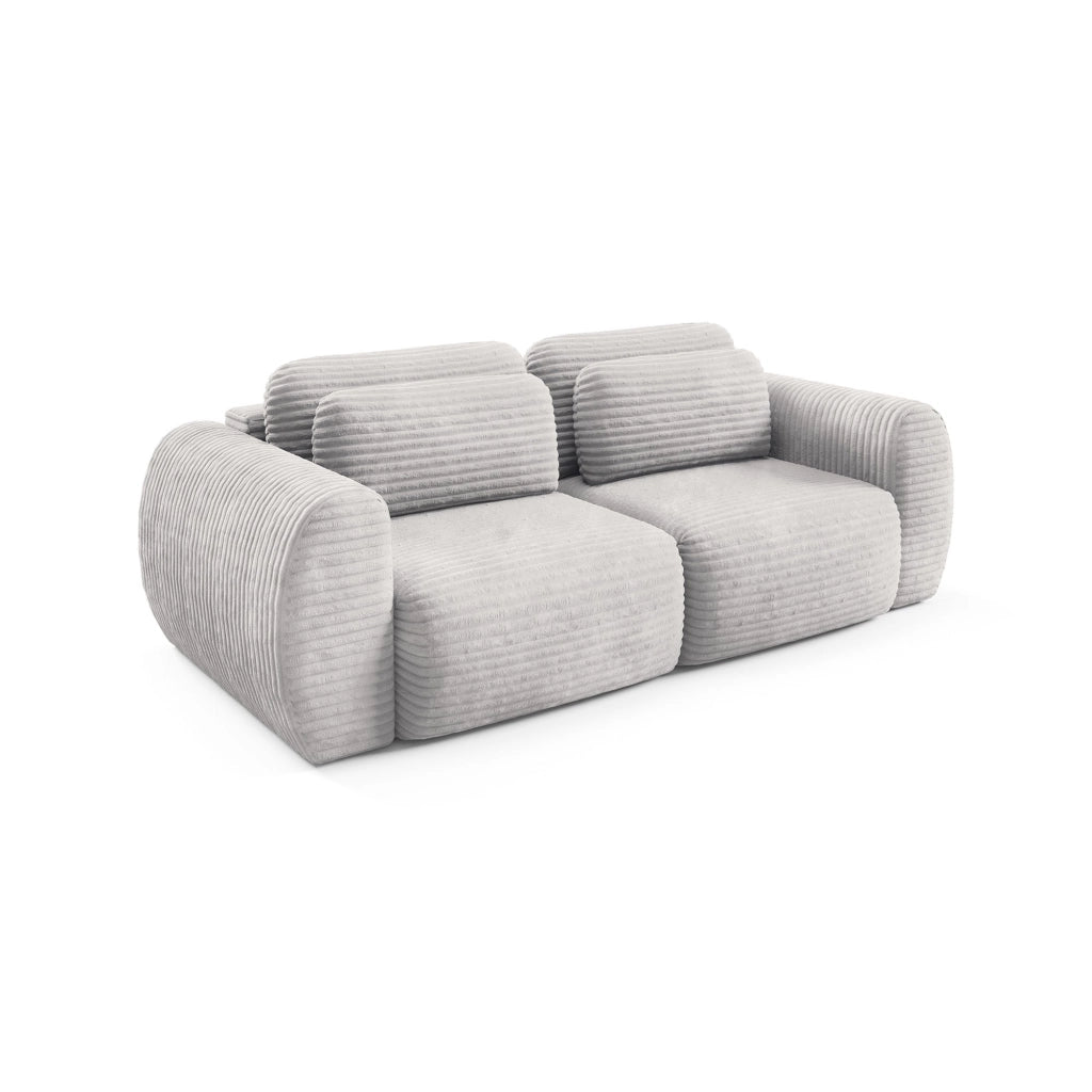 Golgi, Divano Letto 2 Posti Contenitore, 266x121 cm Bianco