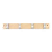 APPENDIABITI IN LEGNO INOFIX  4 POSTI CROMO