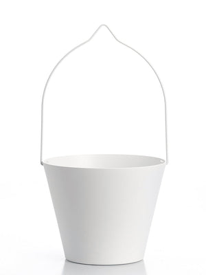 Secchiello per Rubinetti Porta-Secchio 25x23x18 cm in Alluminio Belfer 42/SC Bianco