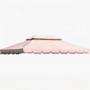 Telo Di Ricambio Per Gazebo Impermeabile In PVC Con Air Vent E Zanzariera Integrata Resistente A Sole Pioggia Vento E Intemperie Per Giardino Patio Outdoor 3 X 4 M Beige