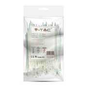 Tie per cavi - 2,5*100 mm bianco 100pcs/pacco