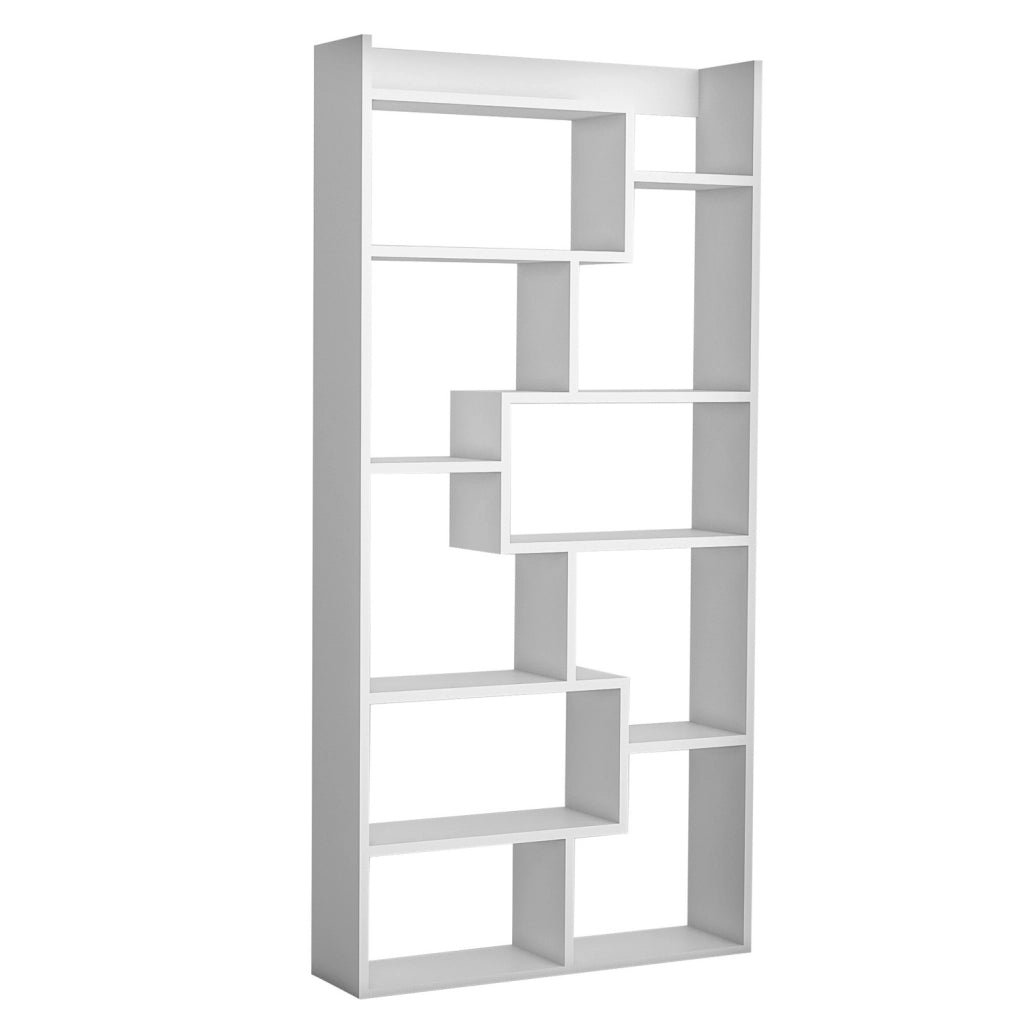 Libreria in legno "Kuttap" - 90 x 22 x 182 cm - Bianco