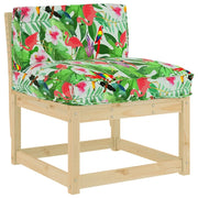 Cuscino per sedie | Cuscino Floreale Multicolore 80 x 40 x 12 cm Tessuto Oxford