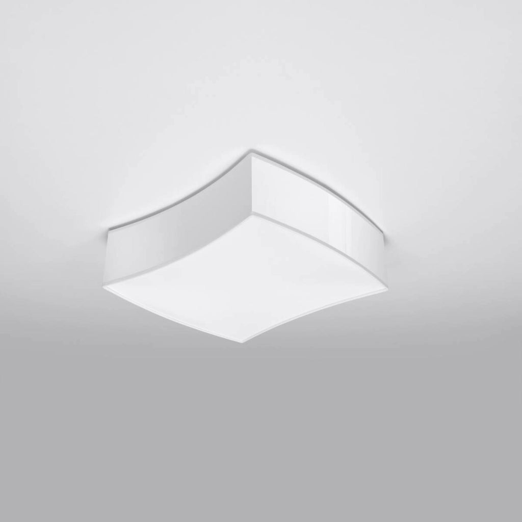 Plafoniera soffitto ANGULO irregolare 2xE27 bianca Pure Lume