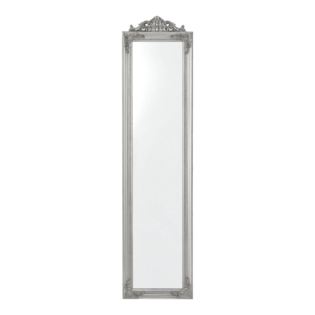 Specchio da terra inclinabile 160 x 40 cm argento 03_0007960
