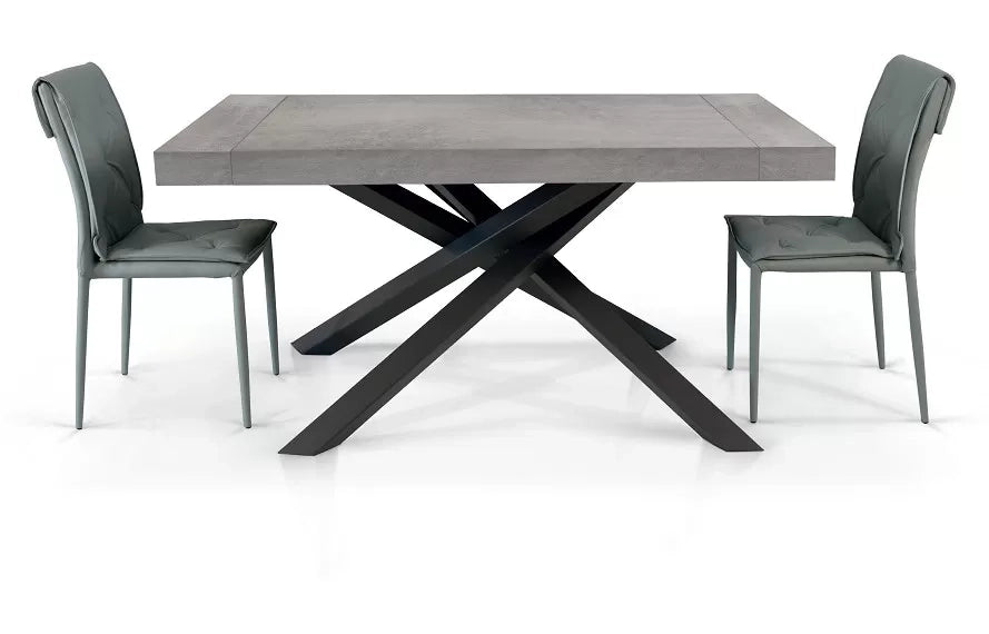 Tavolo big table nobilitato finitura beton l.160 p.90 h.77