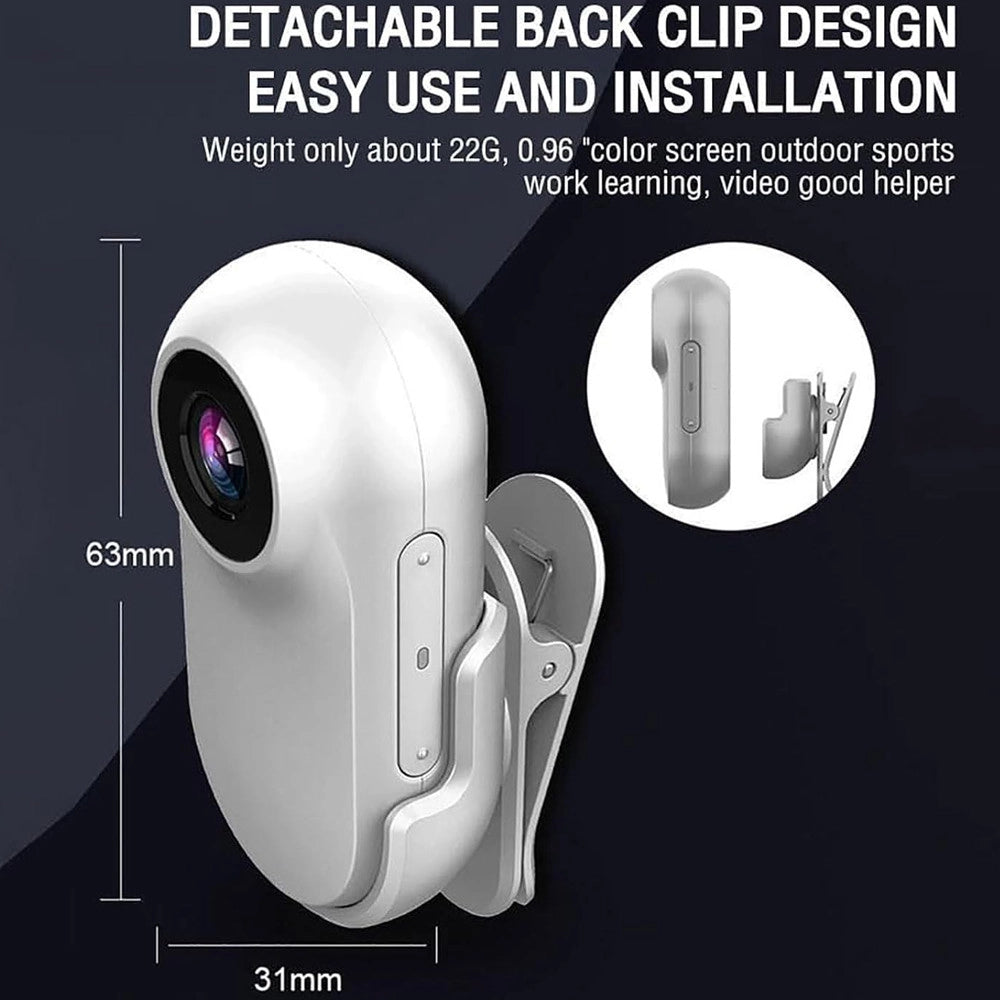 Trade Shop - Sport Action Camera High Clear Mini Portatile Da Viaggio Con Clip Per Moto Auto -