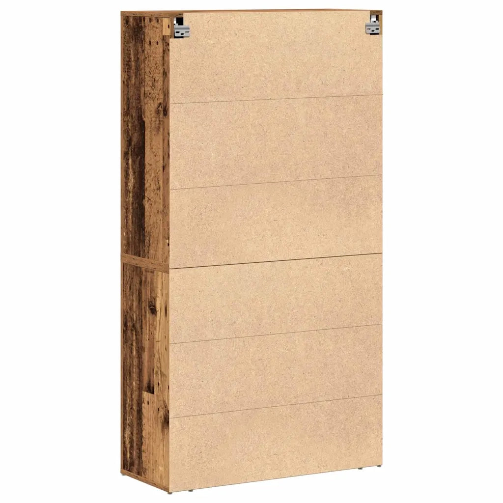 Credenza | Madia | Buffet da pranzo | Armadio da pranzo Legno vecchio 80 x 33 x 150 cm Legno multistrato