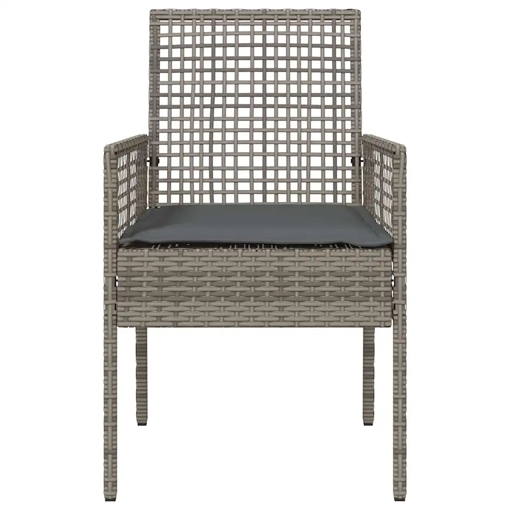Sedia da Giardino 2 pz | Sedie da Esterno Grigio 55 x 53 x 85 cm polyrattan