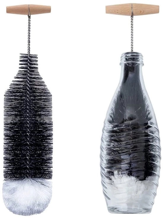 Spazzola per bicchieri 35 cm - Resistente al grasso - Ideale per bicchieri in vetro