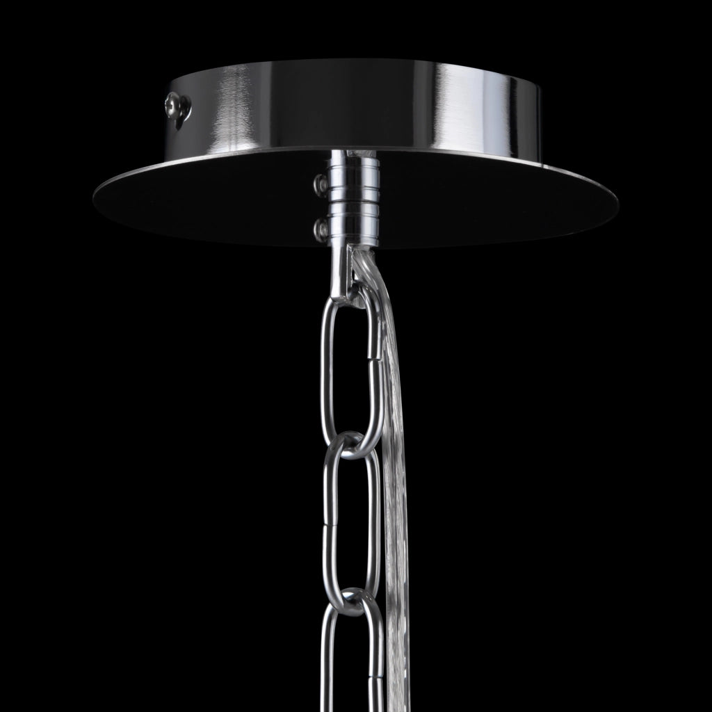 Maytoni Lampadario Moderno Gelid 4 luci E27 cromo metallo cristallo