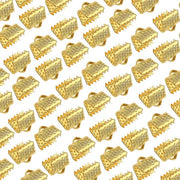 Chiusure 100 pezzi - Chiavi inglesi - Chiusura a molla - Caviello elastico - Accessori per gioielli - Metallo - 8 mm dorato