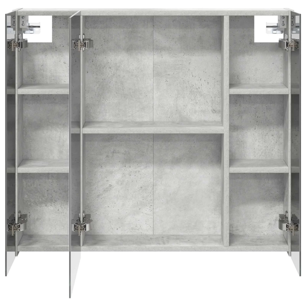 Mobiletto per specchio da bagno con lo scaffale Grigio cemento