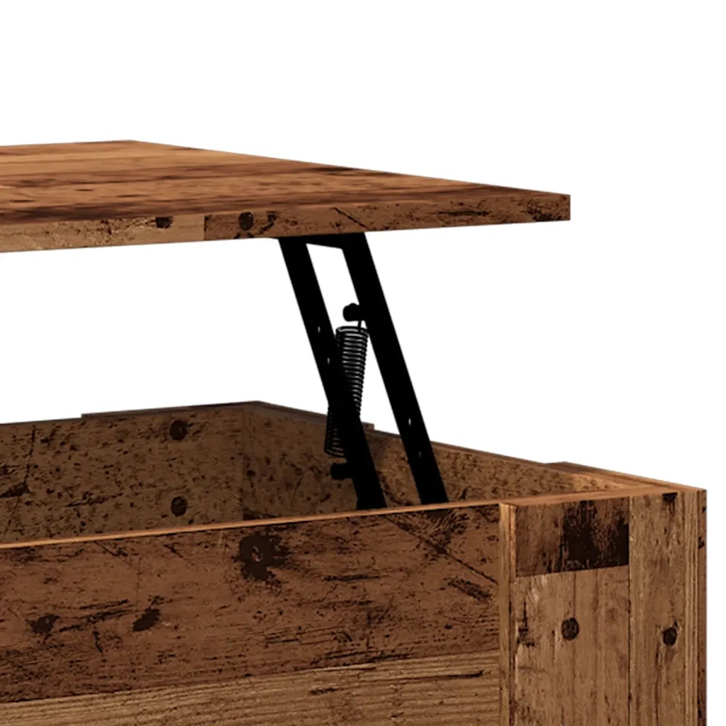 Tavolino da Salotto Legno Antico 79x49x41 cm Legno Multistrato