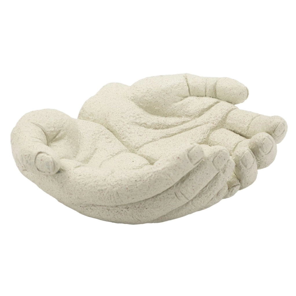 Vassoio Mani, Beige, Poliresina, 22,7x20x7,3 cm