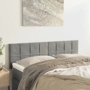 Testiere 2 pz Grigio Chiaro 72x5x78/88 cm in Velluto