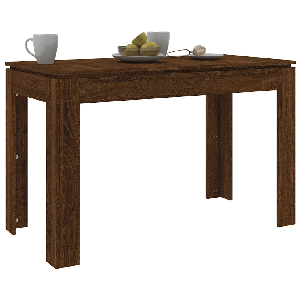 Tavolo da Pranzo Rovere Marrone 120x60x76 cm Legno Multistrato 815389