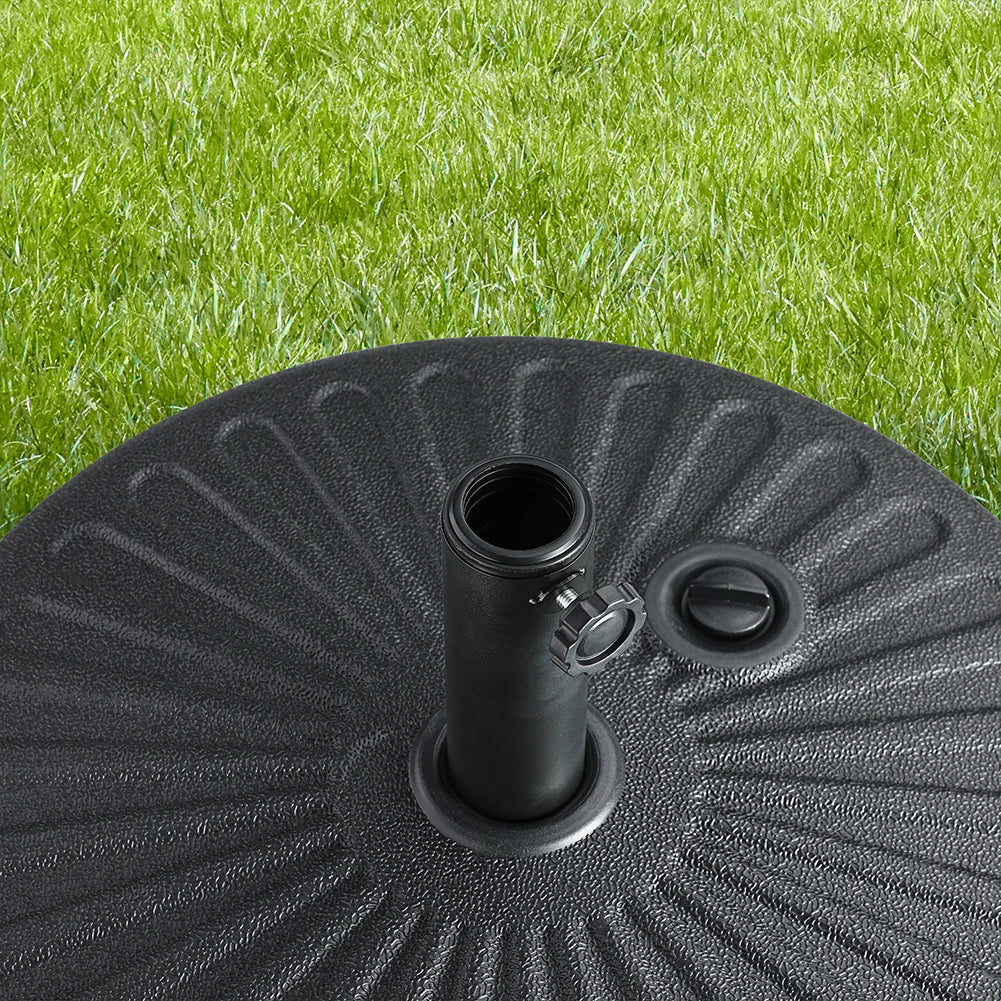 Base Ombrellone da Giardino Spiaggia Riempimento Acqua 28 kg Anti Capovolgimento