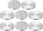 Adattatore per tavolo vetrato - Disco di alluminio 60 mm di diametro, 8 pezzi - Rond, M10 filo - Adattatore per tavolo vetrato con disco di alluminio Ø60 mm, 8 pezzi, M10