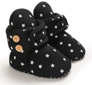 Pantofoline soffici in cotone per bambini piccoli e neonati, calzature calde per neonati, calzini invernali, scarpe antiscivolo per 6-12 mesi.