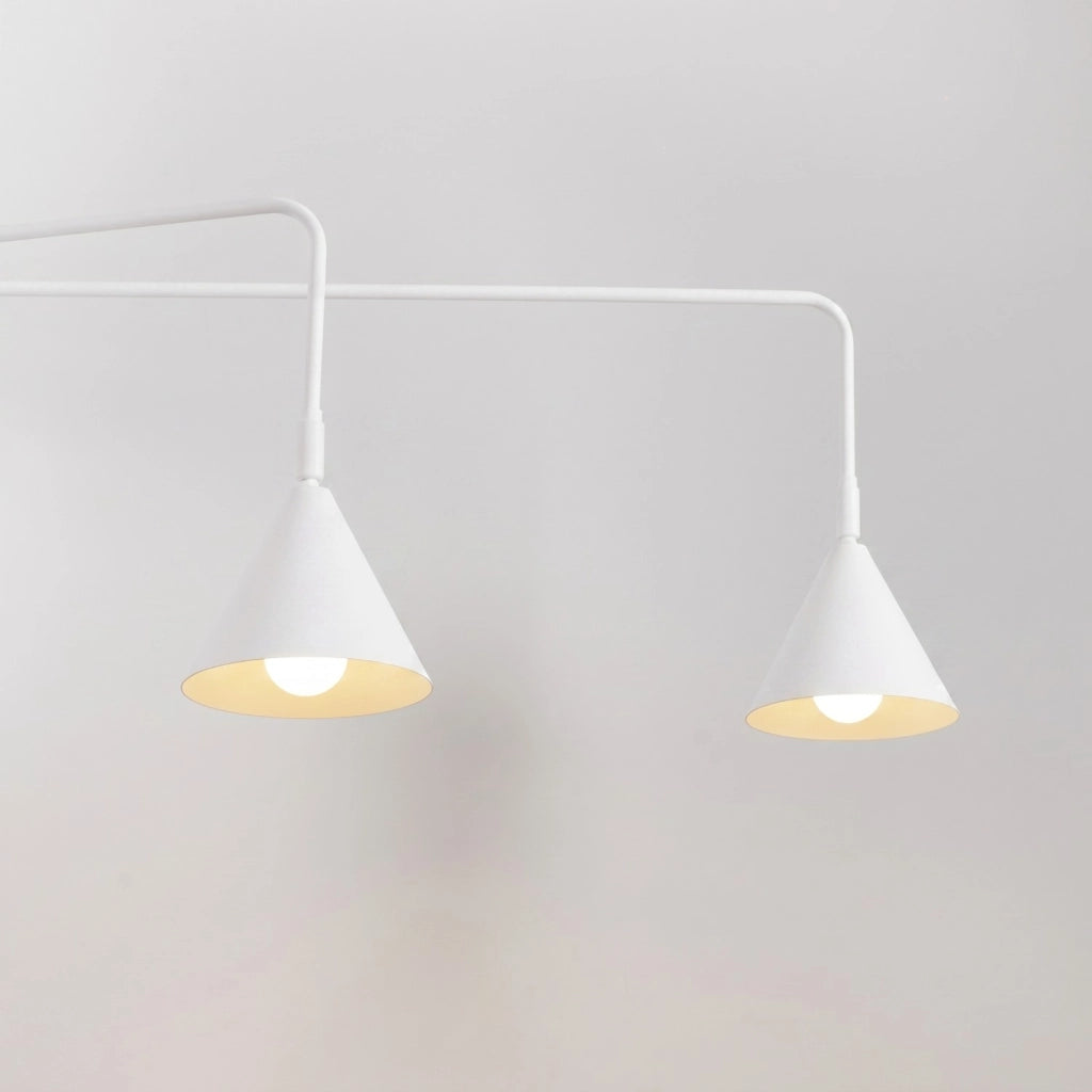 Applique NOX 2 bianco con interruttore