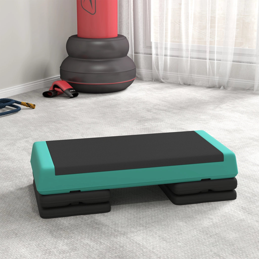 Step Fitness Aerobic Regolabile in Altezza ¨C Zephmum ¨C Verde Antiscivolo 10.5/15.5/20.5 cm