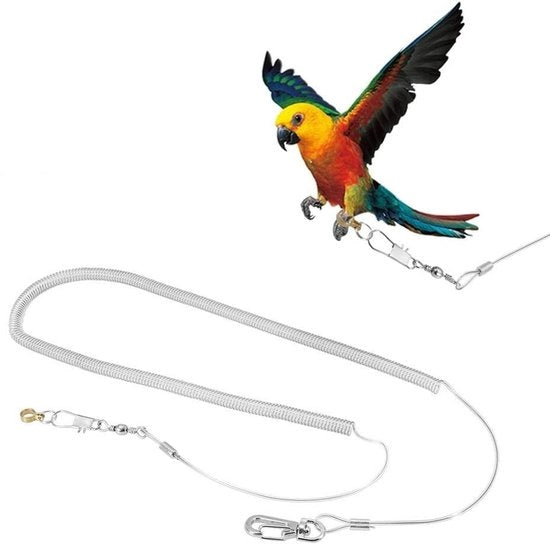 Voglio per Uccelli - Corda da Volo 6m - Camicia da Uccello - Materiale in Plastica - Adattabile - Leggero - Materiales Antipulci - Camicia da Uccello per Uccelli