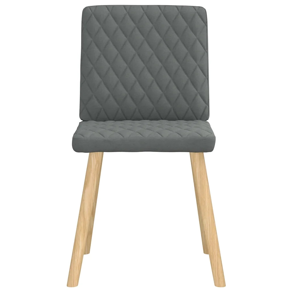 Sedie da Pranzo 6 pz Grigio Scuro in Tessuto 3315492