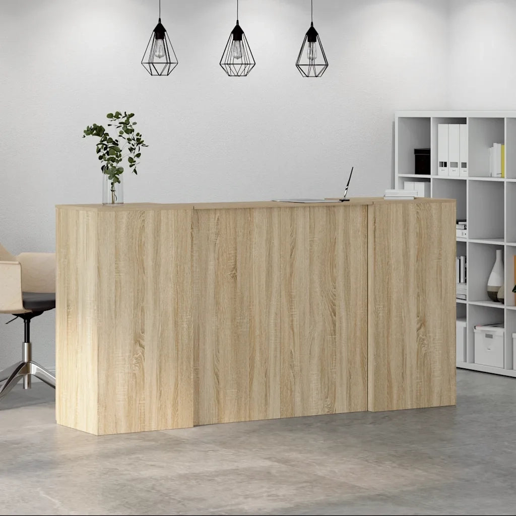 Banco Reception Rovere Sonoma 200x50x103,5 cm Legno Multistrato 3324216