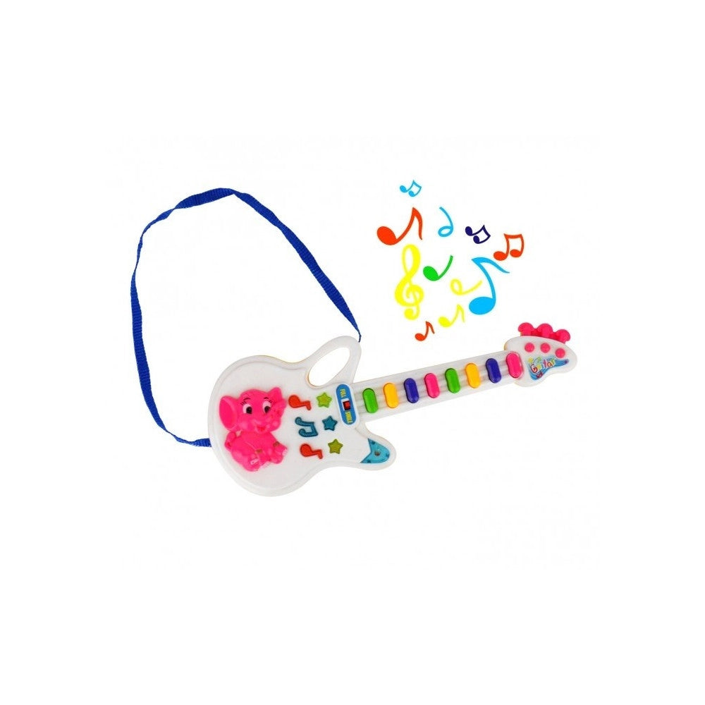 Trade Shop - Chitarra Giocattolo Baby Pop Con Luci Melodie Preimpostate E Tracolla -