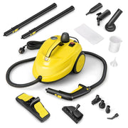 Pulitore a vapore multiuso con 13 accessori 37 x 26 x 25 cm alta pressione 5 bar pulizia rapida PP giallo 20_0012915