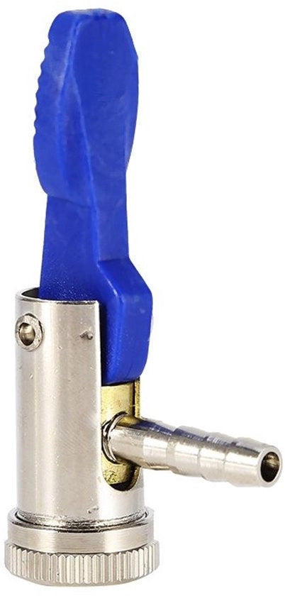Set di valvole per pompa pneumatici - 6mm per auto e motocicletta - Acciaio con verniciatura - Gomma e plastica - Adatto per biciclette