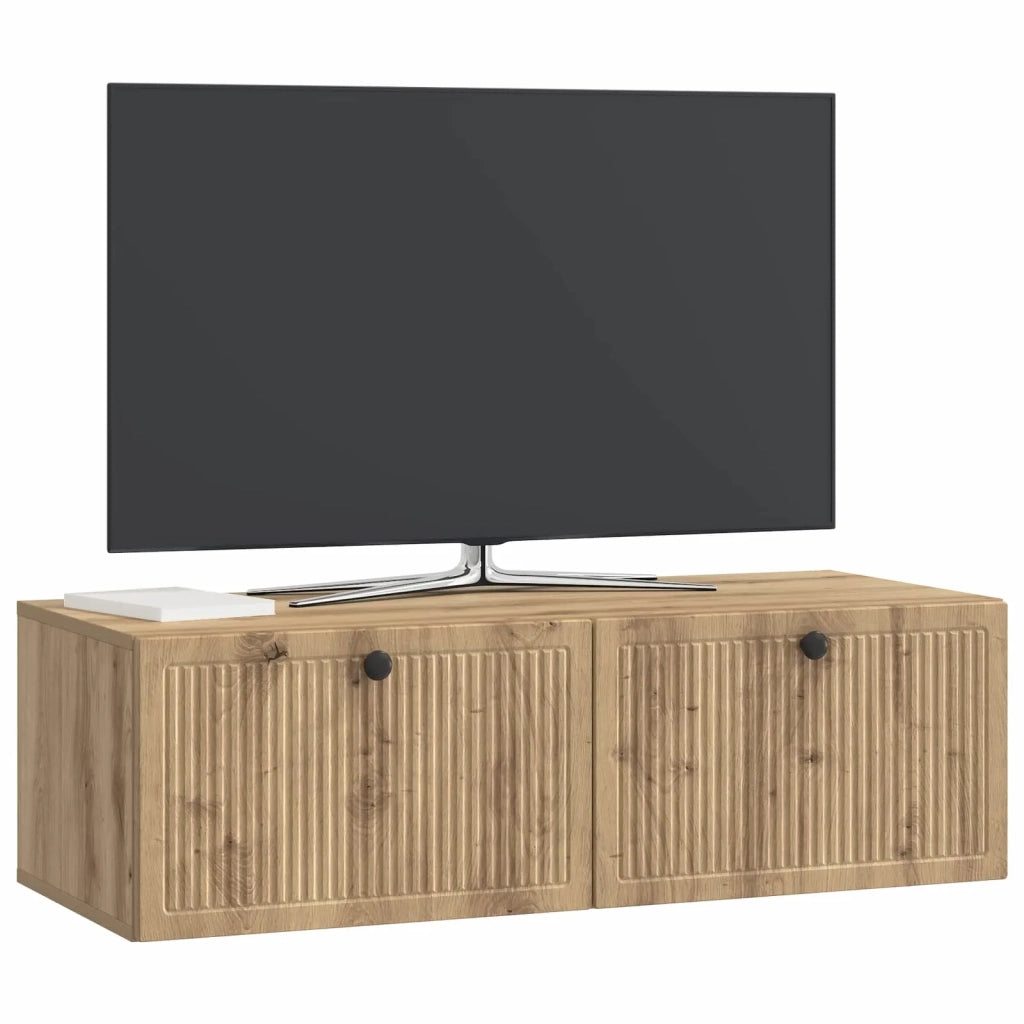 Mobile Porta TV da Muro Rovere Artigianale 98 x 41 x 30 cm 898024