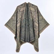 Sciarpa grande, semplice ma sofisticata, in stile etnico delle praterie, mantella, sciarpa in cashmere