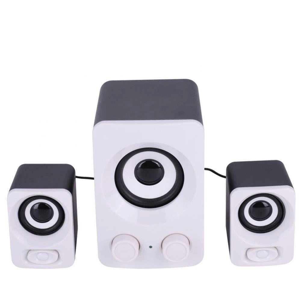 Trade Shop - Casse Acustiche Pc 2.1 Speaker Audio Musica Mp3 Tv Aux Desktop Notebook Ft-q7 -