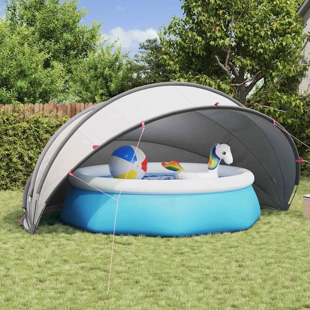 Dome Piscina Grigio e arancione 500 x 500 x 236 cm