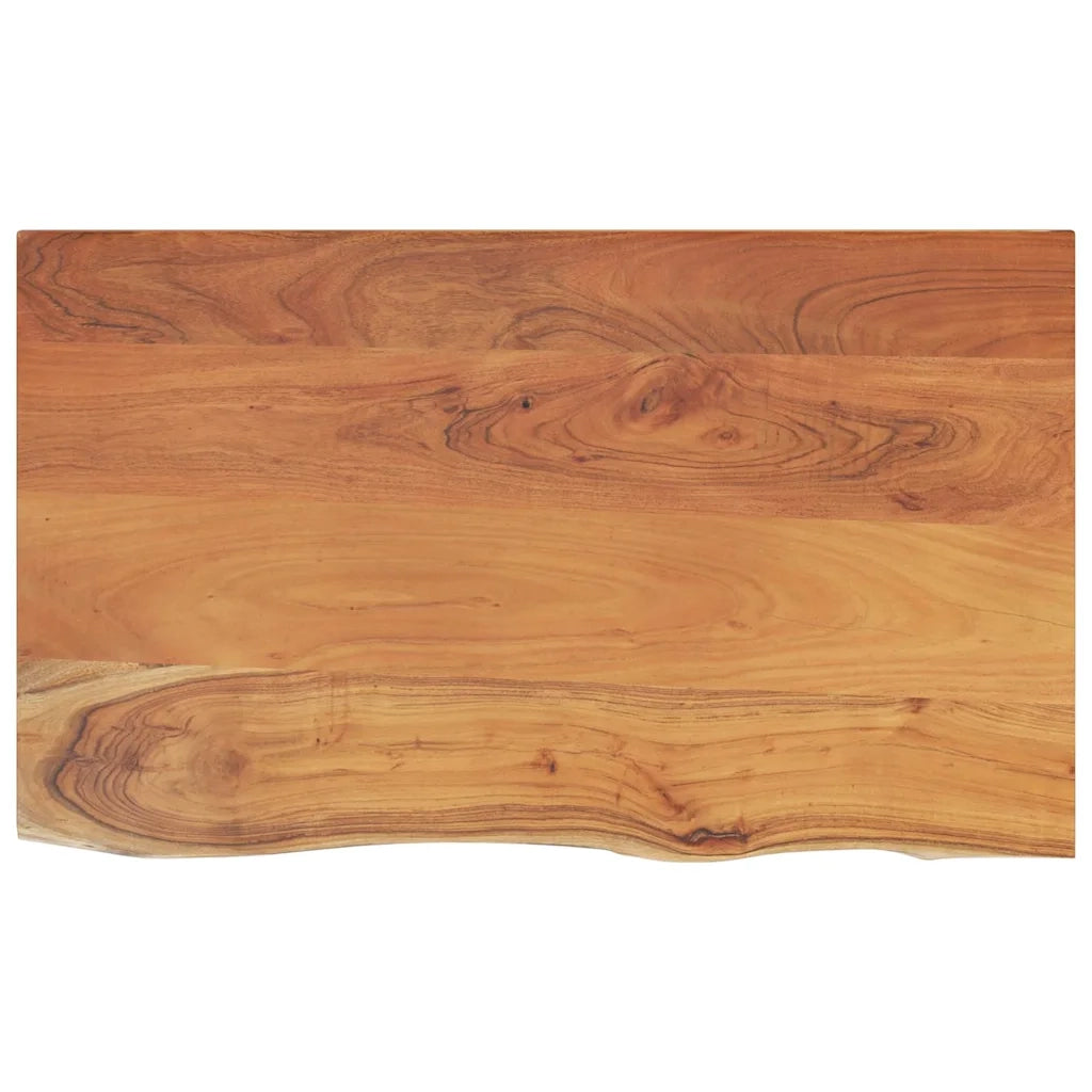Piano Bagno 90x60x2,5 cm Rettangolare Legno Massello di Acacia 370261