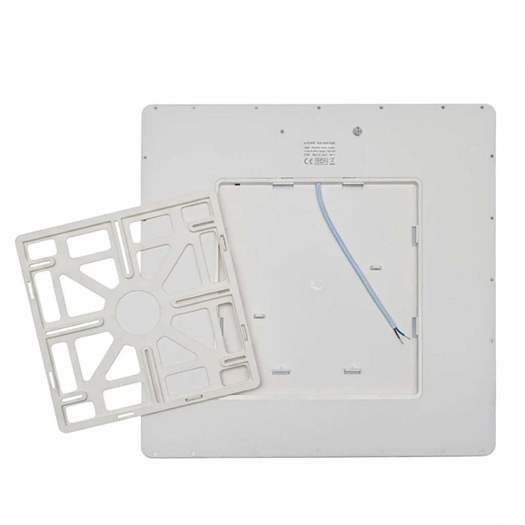 Plafoniera quadrata sottile design moderno LED 45W CCT IP40 lampada slim soffitto luce bagno cucina ufficio 45cm