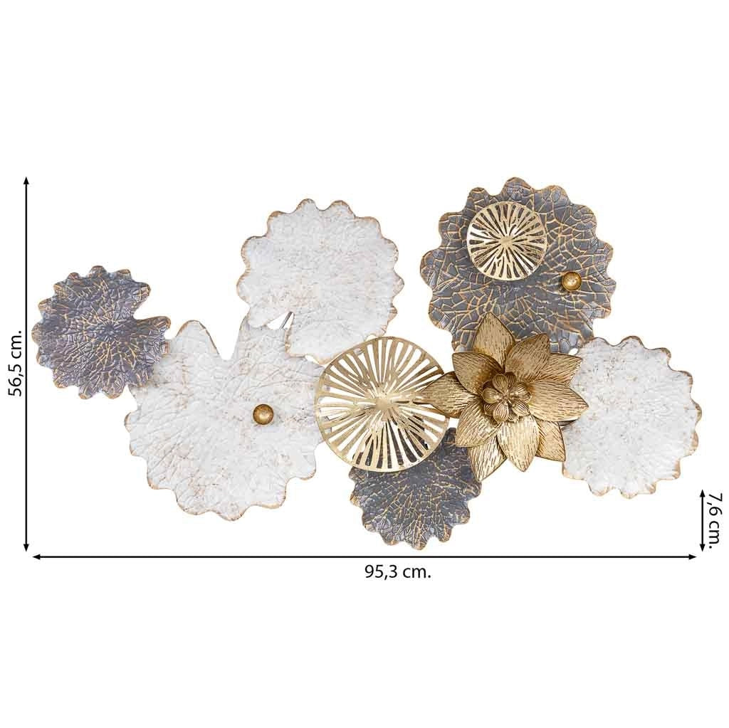 Carta da parati decorativa in metallo 95,3x56,5x7,6