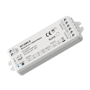 Controller WiFi DMX512 Master, APP Tuya Smart Life, RF 2.4GHz e Push,  5 in 1per DIM CCT RGB RGBW RGB+CCT, 12V 24V 36V DC, 8 Bit 16 Bit, Controllo Vocale