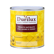 Durilux smalto sintetico satinato per legno e ferro *** formato 0,750 lt, colore- nero, confezione 1
