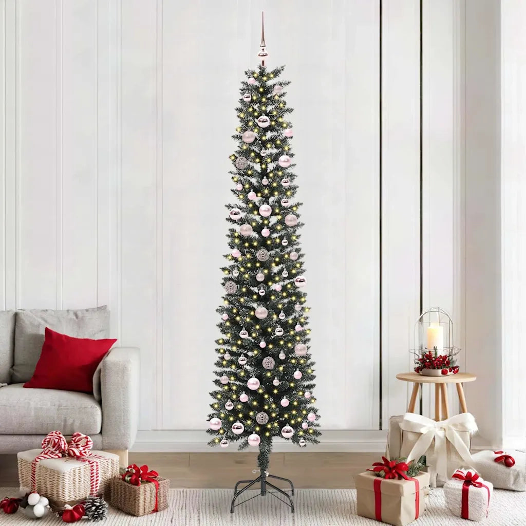 Albero di Natale | Decorazioni natalizie artificiale con 300 LED Verde 240 cm